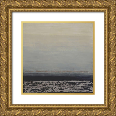 Deep Like This Gold Ornate Wood Framed Art Print with Double Matting by Shanti, Shima