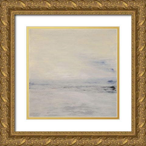 Solace in Solitude Gold Ornate Wood Framed Art Print with Double Matting by Shanti, Shima