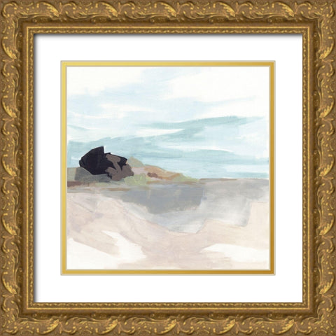 Glacial Coast I Gold Ornate Wood Framed Art Print with Double Matting by Vess, June Erica