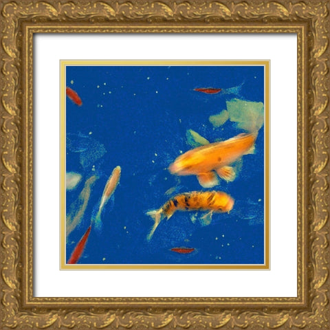 Swimming Lessons I Gold Ornate Wood Framed Art Print with Double Matting by Ludwig, Alicia