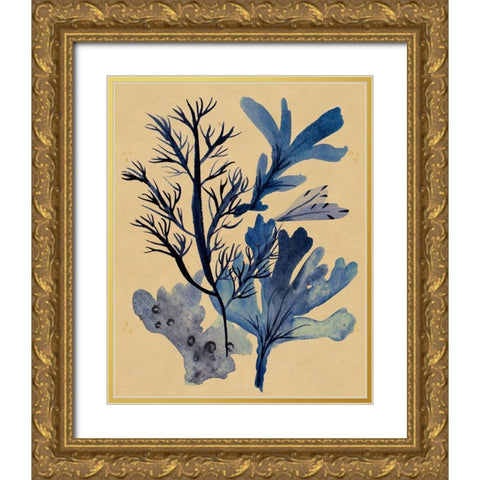 Underwater Forest I Gold Ornate Wood Framed Art Print with Double Matting by Wang, Melissa
