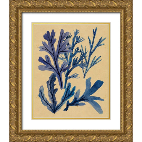 Underwater Forest IV Gold Ornate Wood Framed Art Print with Double Matting by Wang, Melissa