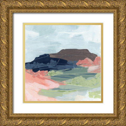 Valley Sweep I Gold Ornate Wood Framed Art Print with Double Matting by Vess, June Erica