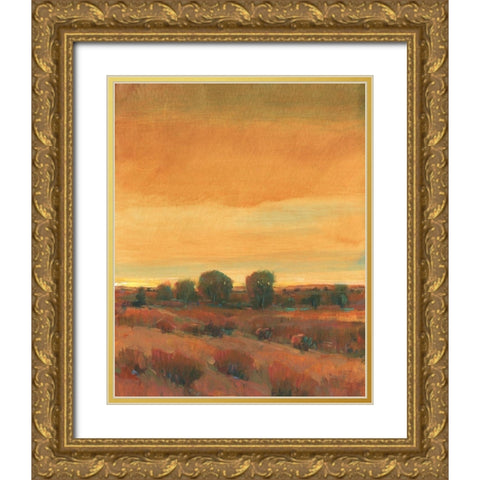 Golden Time I Gold Ornate Wood Framed Art Print with Double Matting by OToole, Tim