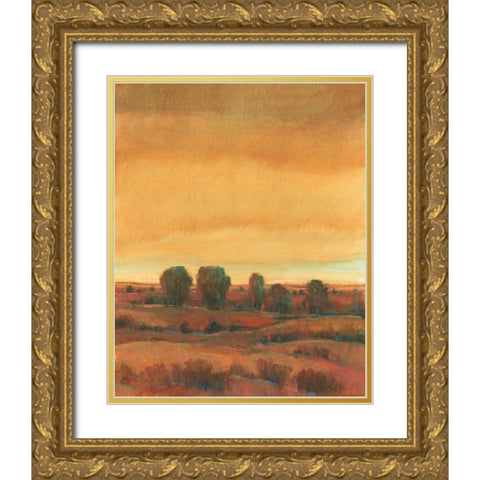 Golden Time II Gold Ornate Wood Framed Art Print with Double Matting by OToole, Tim