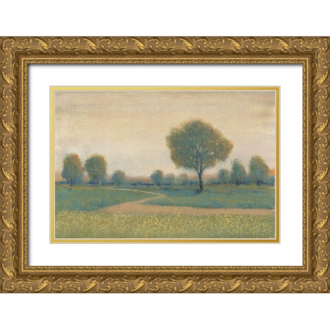 Path at Sunset II Gold Ornate Wood Framed Art Print with Double Matting by OToole, Tim