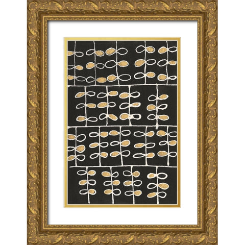 Gold Tested I Gold Ornate Wood Framed Art Print with Double Matting by Moore, Regina