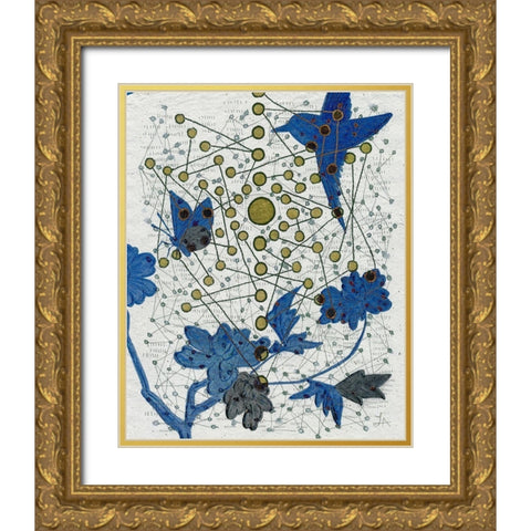 Chakra Web with Bird Gold Ornate Wood Framed Art Print with Double Matting by Arbel, Lori