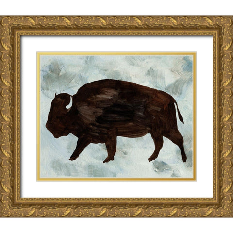 Echolocation II Gold Ornate Wood Framed Art Print with Double Matting by Wang, Melissa