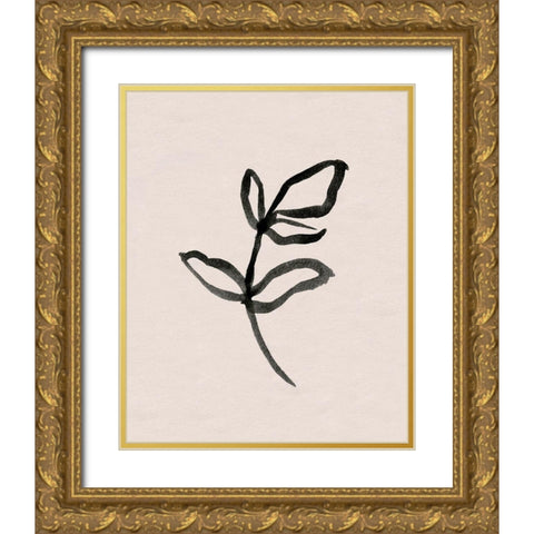 Autumn Gesture II Gold Ornate Wood Framed Art Print with Double Matting by Caroline, Emma
