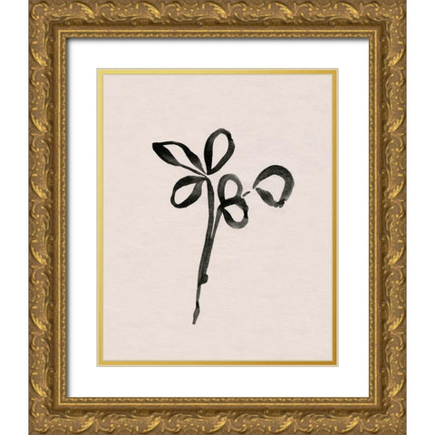 Autumn Gesture IV Gold Ornate Wood Framed Art Print with Double Matting by Caroline, Emma