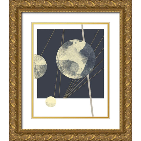 Planetary Weights II Gold Ornate Wood Framed Art Print with Double Matting by Green, Jacob