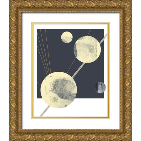 Planetary Weights IV Gold Ornate Wood Framed Art Print with Double Matting by Green, Jacob