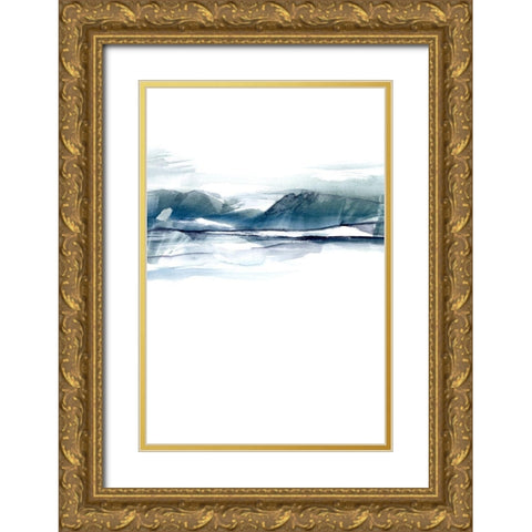 Stark Horizon I Gold Ornate Wood Framed Art Print with Double Matting by Goldberger, Jennifer