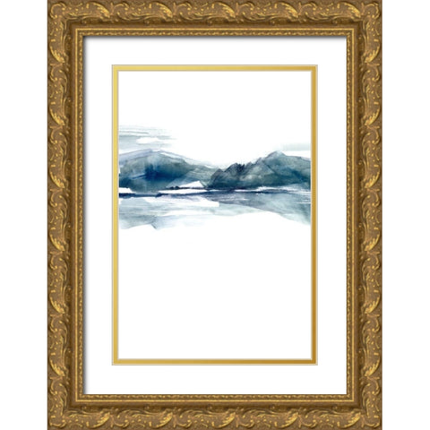 Stark Horizon II Gold Ornate Wood Framed Art Print with Double Matting by Goldberger, Jennifer