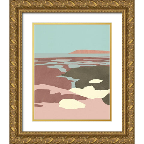 Saltwater Sea II Gold Ornate Wood Framed Art Print with Double Matting by Green, Jacob