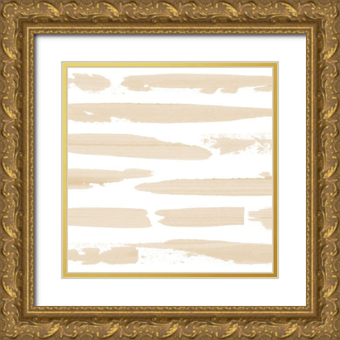 Sand Swipe I Gold Ornate Wood Framed Art Print with Double Matting by Popp, Grace