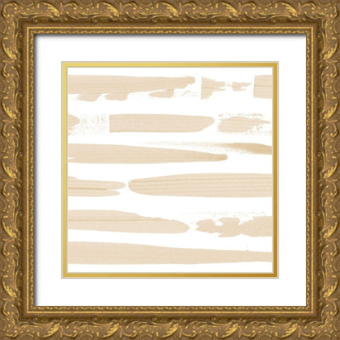 Sand Swipe II Gold Ornate Wood Framed Art Print with Double Matting by Popp, Grace