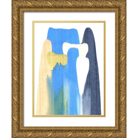 Landslide I Gold Ornate Wood Framed Art Print with Double Matting by Caroline, Emma