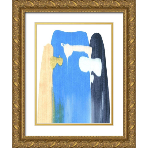 Landslide II Gold Ornate Wood Framed Art Print with Double Matting by Caroline, Emma