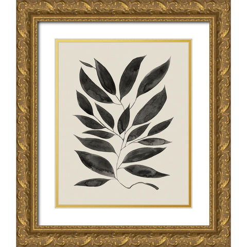 Branched Composition I Gold Ornate Wood Framed Art Print with Double Matting by Popp, Grace