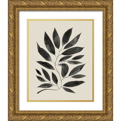 Branched Composition II Gold Ornate Wood Framed Art Print with Double Matting by Popp, Grace