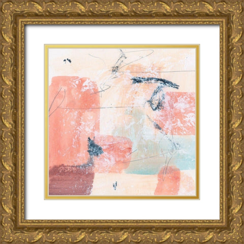 Warm Underneath III Gold Ornate Wood Framed Art Print with Double Matting by Wang, Melissa