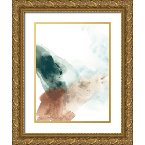 Liquid Rhythm I Gold Ornate Wood Framed Art Print with Double Matting by Vess, June Erica