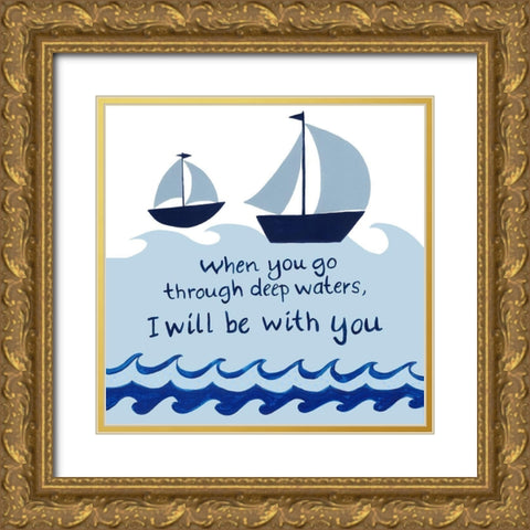 Nautical Explorer II Gold Ornate Wood Framed Art Print with Double Matting by Moore, Regina