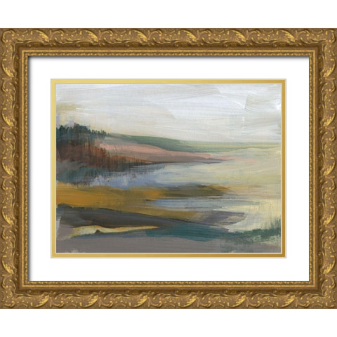 Northwest Cove I Gold Ornate Wood Framed Art Print with Double Matting by Goldberger, Jennifer