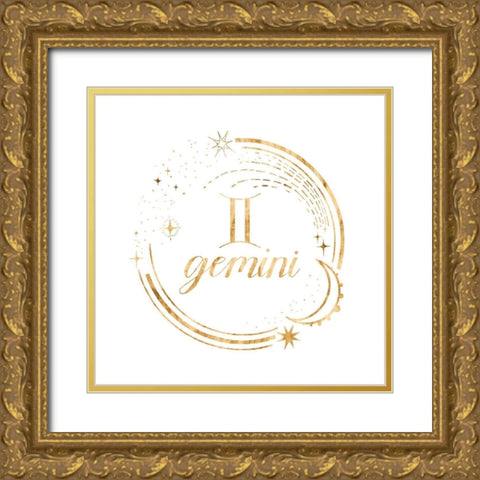 Gilded Astrology III Gold Ornate Wood Framed Art Print with Double Matting by Popp, Grace