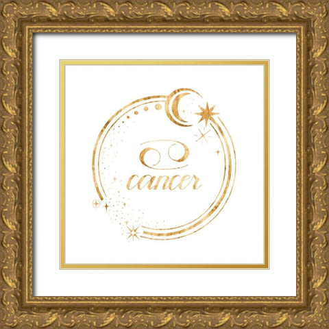 Gilded Astrology IV Gold Ornate Wood Framed Art Print with Double Matting by Popp, Grace