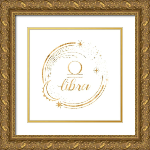 Gilded Astrology VII Gold Ornate Wood Framed Art Print with Double Matting by Popp, Grace