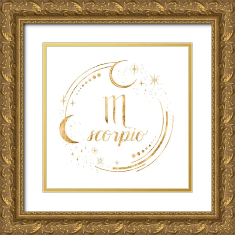 Gilded Astrology VIII Gold Ornate Wood Framed Art Print with Double Matting by Popp, Grace