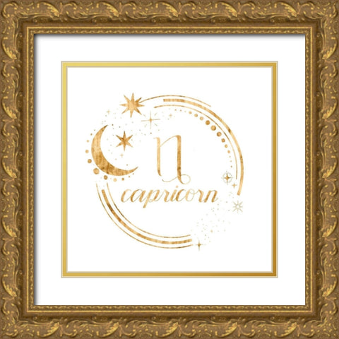 Gilded Astrology X Gold Ornate Wood Framed Art Print with Double Matting by Popp, Grace