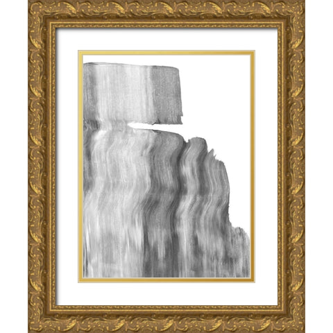 Static II Gold Ornate Wood Framed Art Print with Double Matting by Caroline, Emma