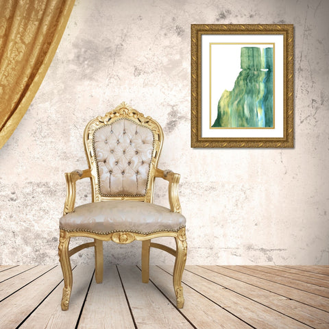 Static III Gold Ornate Wood Framed Art Print with Double Matting by Caroline, Emma