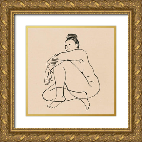 Femme Figure II Gold Ornate Wood Framed Art Print with Double Matting by Popp, Grace