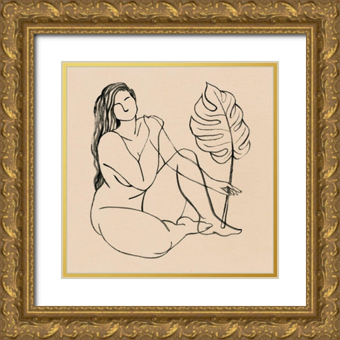 Femme Figure III Gold Ornate Wood Framed Art Print with Double Matting by Popp, Grace