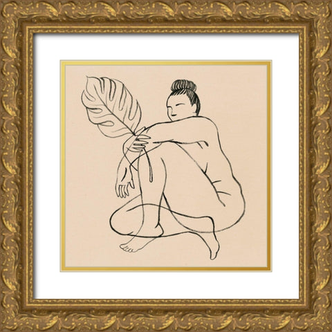 Femme Figure IV Gold Ornate Wood Framed Art Print with Double Matting by Popp, Grace