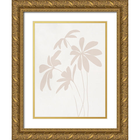 Schefflera I Gold Ornate Wood Framed Art Print with Double Matting by Caroline, Emma