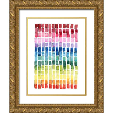 Under the Rainbow I Gold Ornate Wood Framed Art Print with Double Matting by Popp, Grace