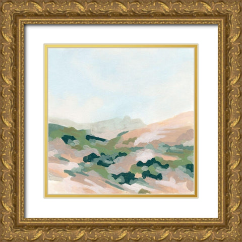 Valley Dusk II Gold Ornate Wood Framed Art Print with Double Matting by Vess, June Erica