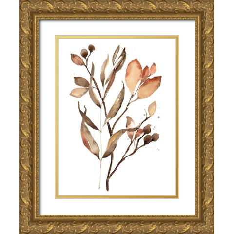 Autumns Bundle II Gold Ornate Wood Framed Art Print with Double Matting by Goldberger, Jennifer