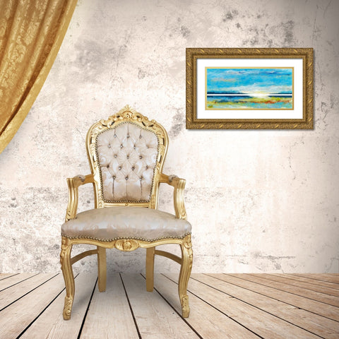 Tidings Gold Ornate Wood Framed Art Print with Double Matting by Bothne, Janet