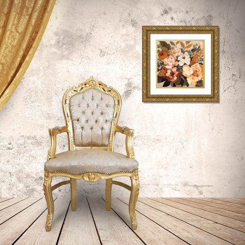 Autumnal Arrangement I Gold Ornate Wood Framed Art Print with Double Matting by Barnes, Victoria