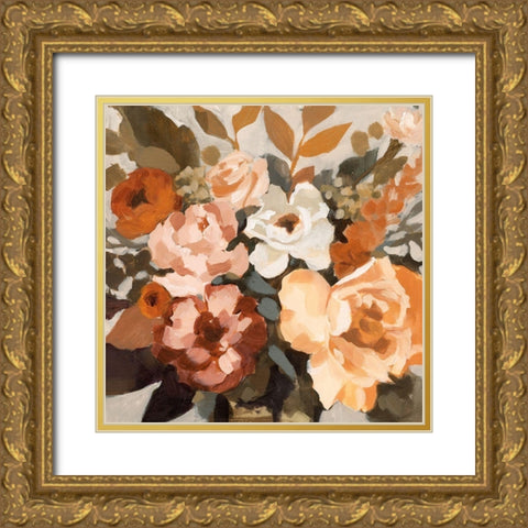 Autumnal Arrangement I Gold Ornate Wood Framed Art Print with Double Matting by Barnes, Victoria