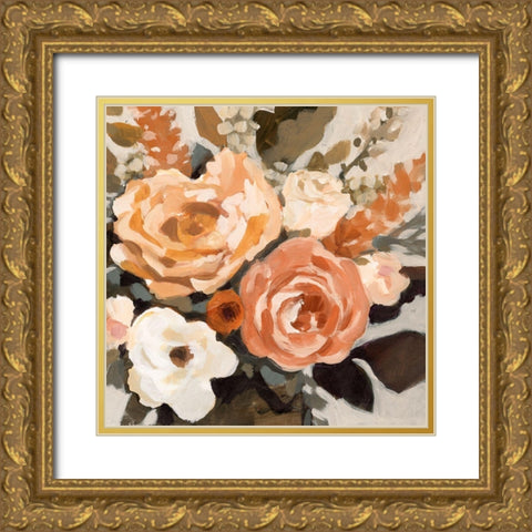 Autumnal Arrangement II Gold Ornate Wood Framed Art Print with Double Matting by Barnes, Victoria