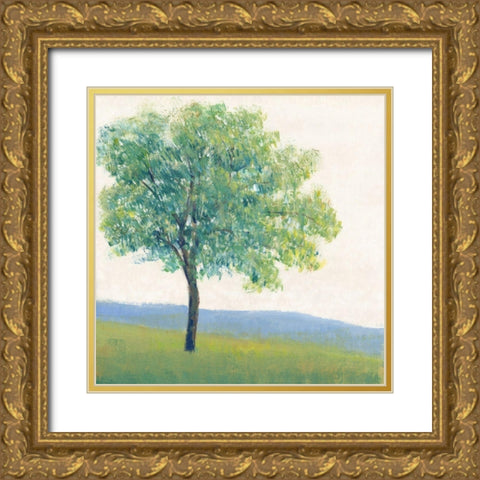 Solitary Tree I Gold Ornate Wood Framed Art Print with Double Matting by OToole, Tim