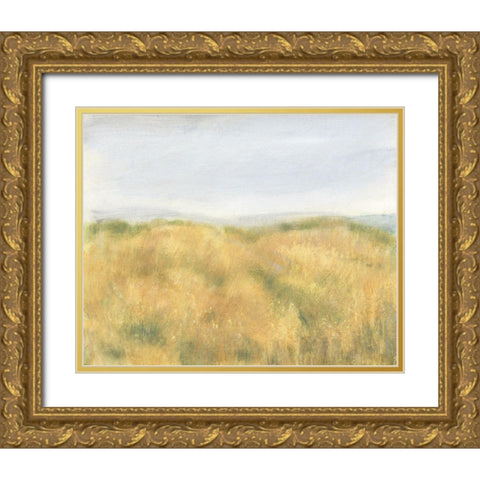 Wheat Fields II Gold Ornate Wood Framed Art Print with Double Matting by OToole, Tim